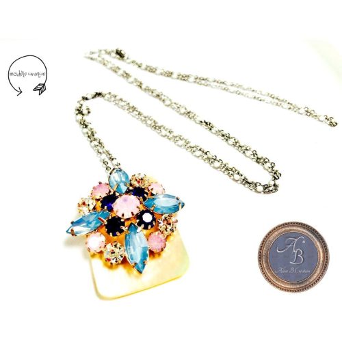 Collier nacre et cristal - STELLARI