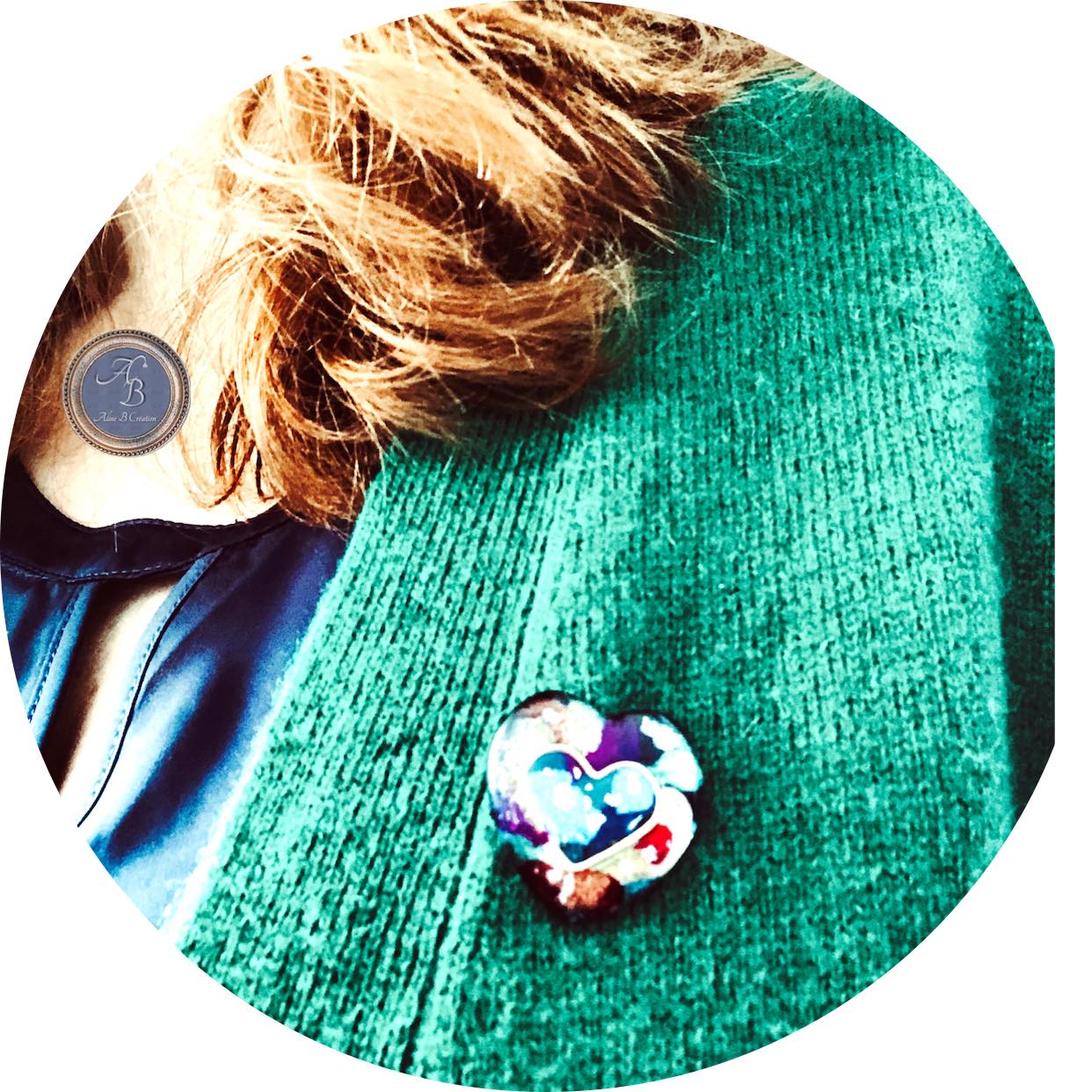 Broche coeur de verre - Love me tender – Image 5