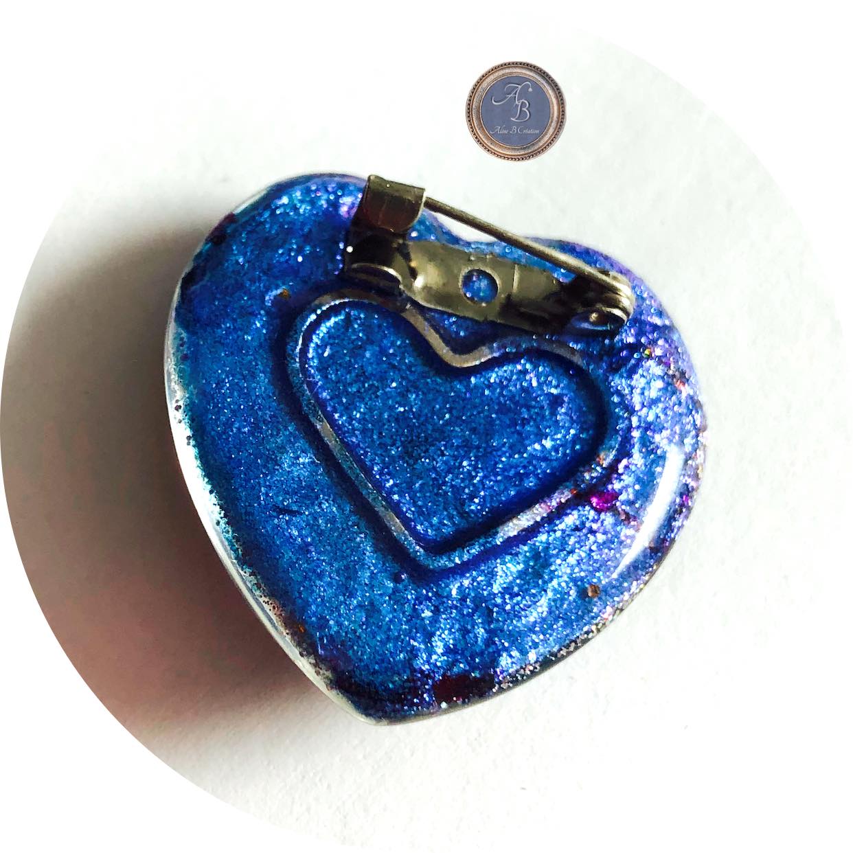 Broche coeur de verre - Love me tender – Image 4