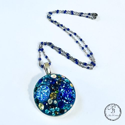 collier bleu d'azur