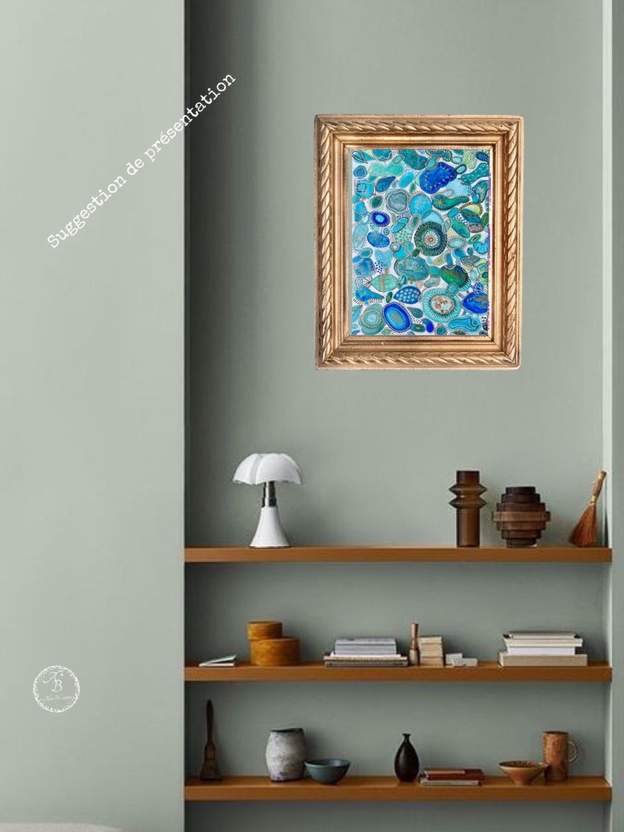 Aquarelle ballet d'azur et d'émeraudes – Image 6