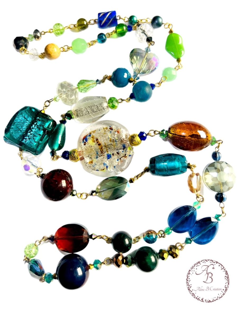 les sautoirs perles en verre de Murano