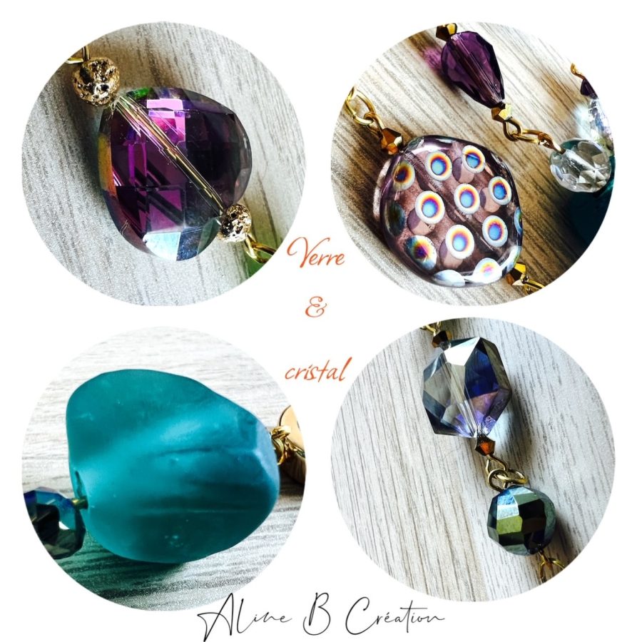 zoom perle le sautoir d'Aline jardin de Violetta
