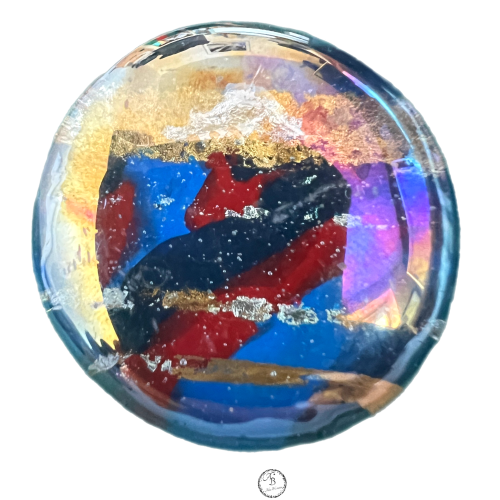 broche de verre Belle rencontre