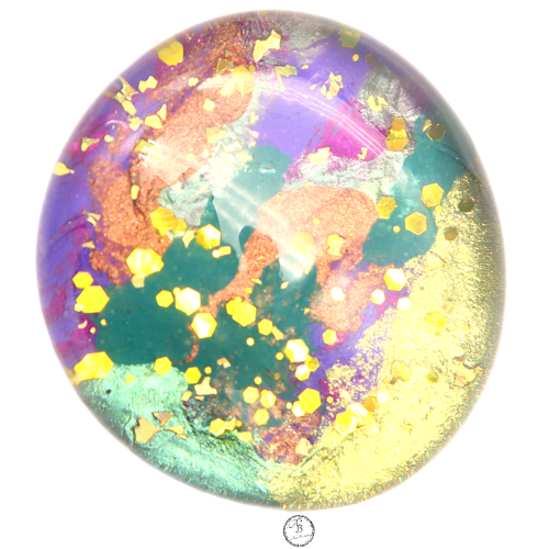 broche de verre Danse au carnaval