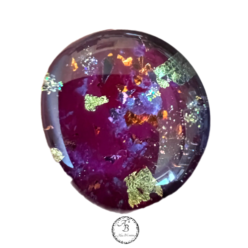 bague de verre Framboises gourmandes