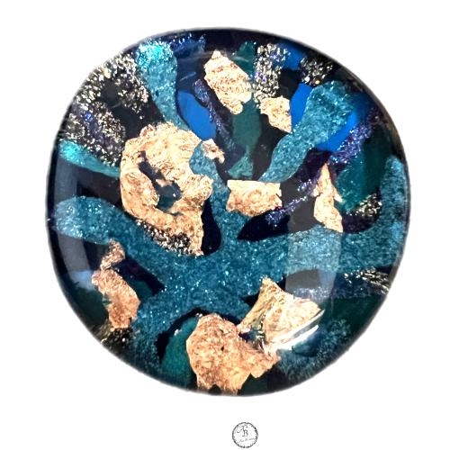 broche de verre Nuit magique