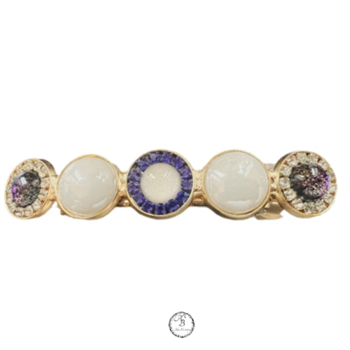 La barrette cabochons Nuit polaire