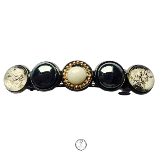 La barrette cabochons Perle lunaire