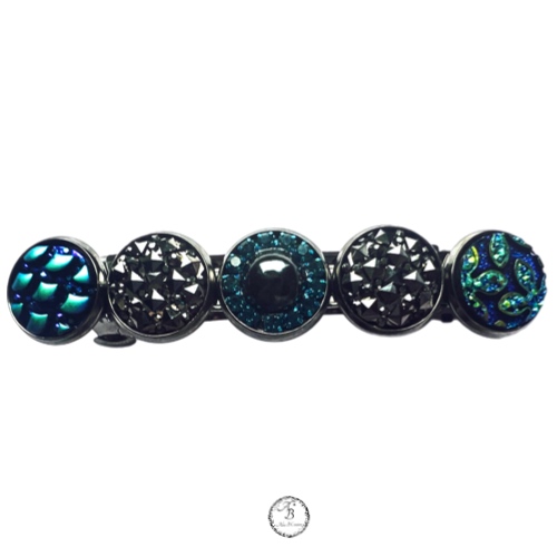 La barrette cabochons Nuit électrique