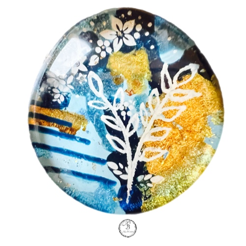 broche de verre Nuit magique
