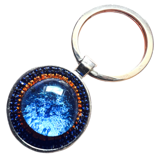 porte-clés argenté "Douceur océane"