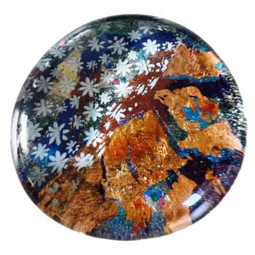 broche "Grand canyon fleurie"